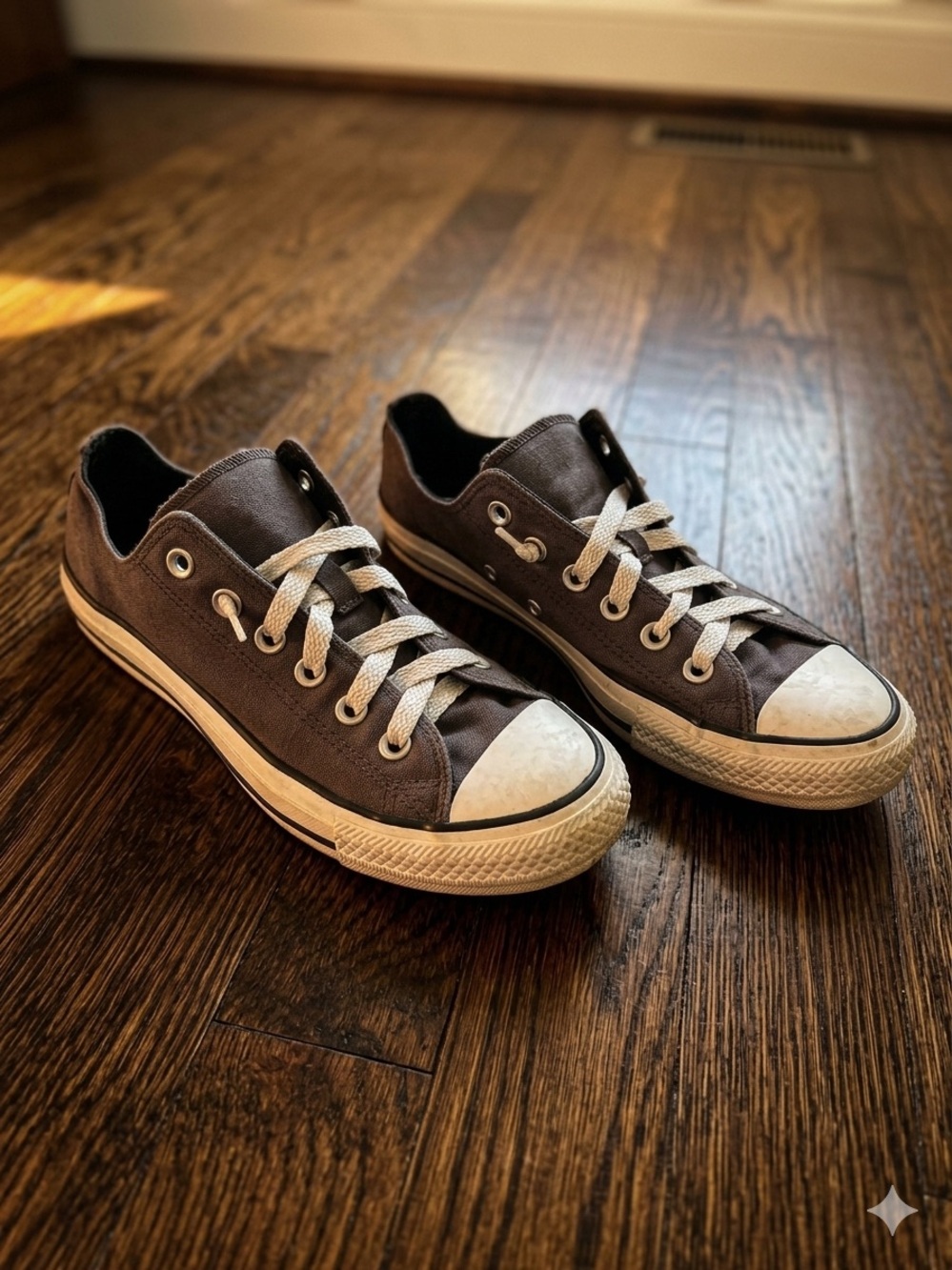 Converse Women’s  Low-Top Sneakers - Gray Canvas